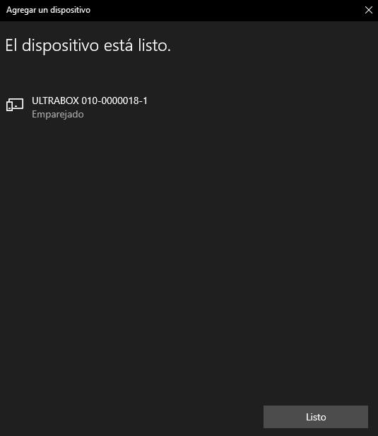 Dispositivo listo