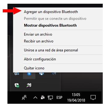 Agregar nuevo dispositivo BT